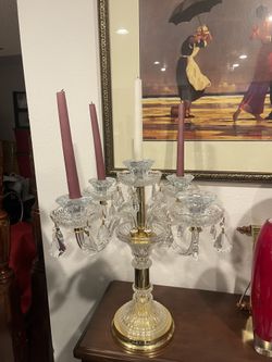 Crystal 5-Arm Candelabra