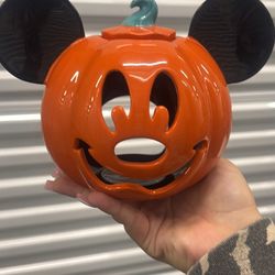 Mickey Mouse Pumpkin Candle Holder 