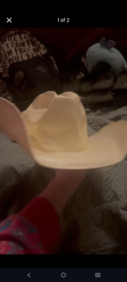Justin brand cowboy hat size 57