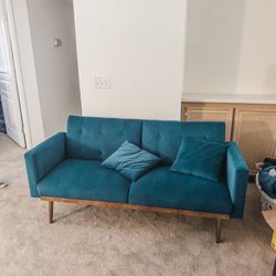 Small Turquoise & Gold Futon 
