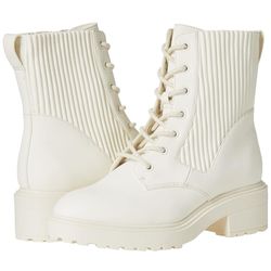 Women’s Combat Boot, White Women’s Summer Fall Combat Boots