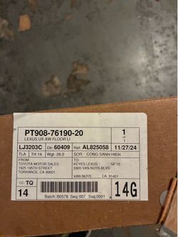 Lexus UX300H car mats brand new