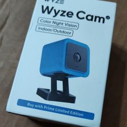WYZE CAM V3 CAMERA,BLUE BLACK, STARLIGHT SENSOR NEW SEALED 1080P COLOR NIGHT VISION WIFI WIRELESS SECURITY Better Than V2