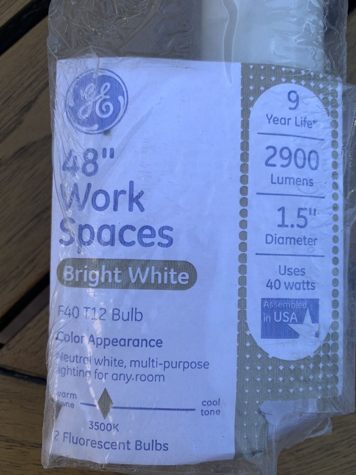 Never Used Florescent Light Bulb