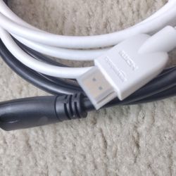 Two New HDMI Cables All Caps on the Connector 2M 2 meters 7.9 ft