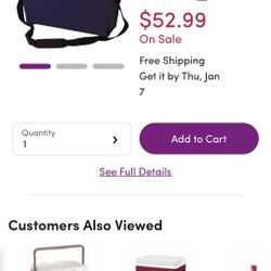 Rubbermaid Slim Cooler With Carry Strips