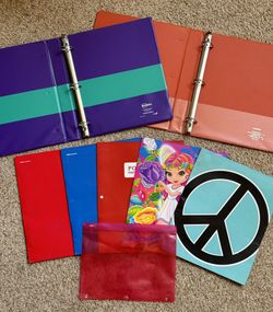Free: Used Binders, Pocket Folders and Pouch