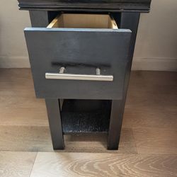 Pair (2) Of Black End Tables/Side Tables 