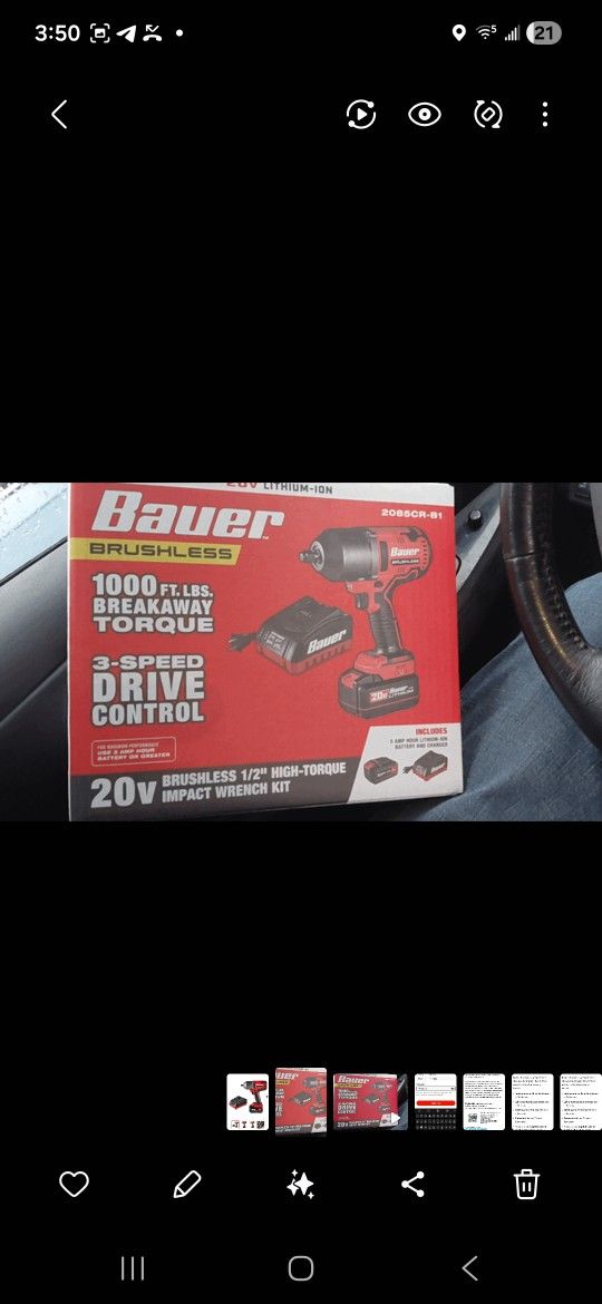 1/2 In Cordless Impact