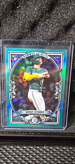 2026 Bowman Roman Anthony Sterling Chrome RC Aqua Refractor #/125 Red Sox