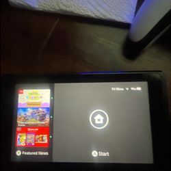 Nintendo Switch( No Joycons) w/ Joycon Connector And Nintendo Dock