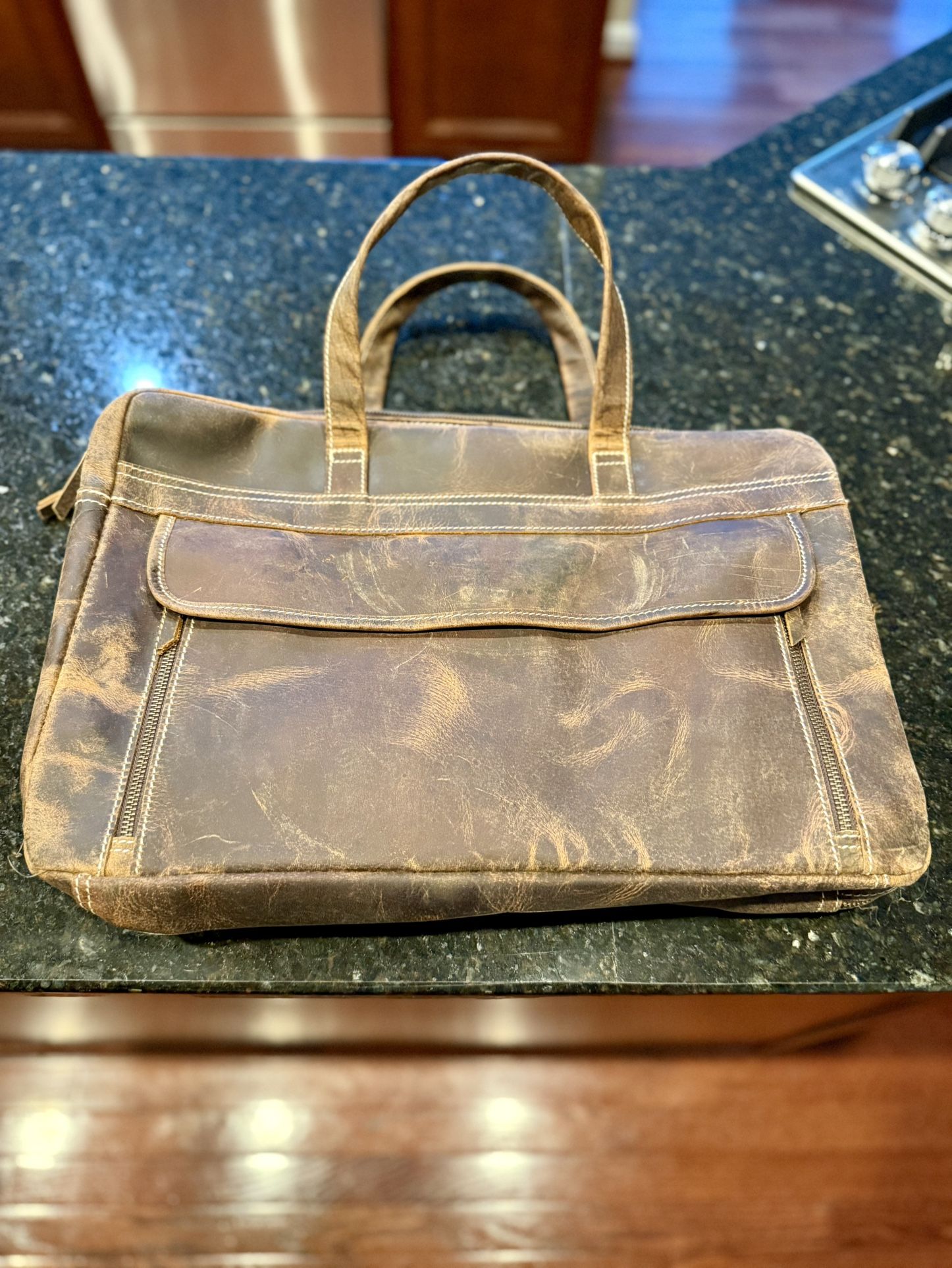 Genuine Leather Laptop Briefcase Bag