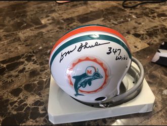 Don Shula Signed Mini Helmet