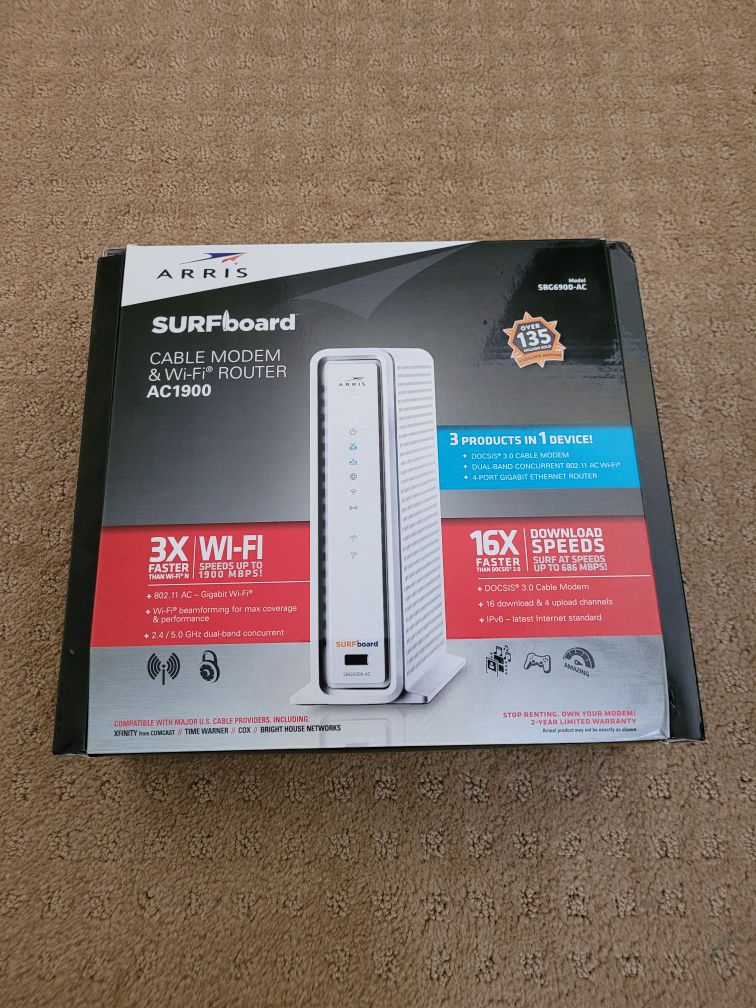Arris modem + Wireless router SBG6900-AC