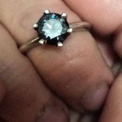 2 Carat Grey Diamond Wedding /Engagement Ring Size 9