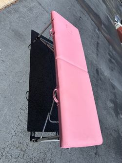 Pink Folding Portable Massage Table
