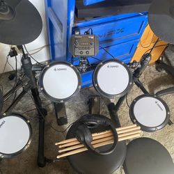Electric Drumset With Professional Amp