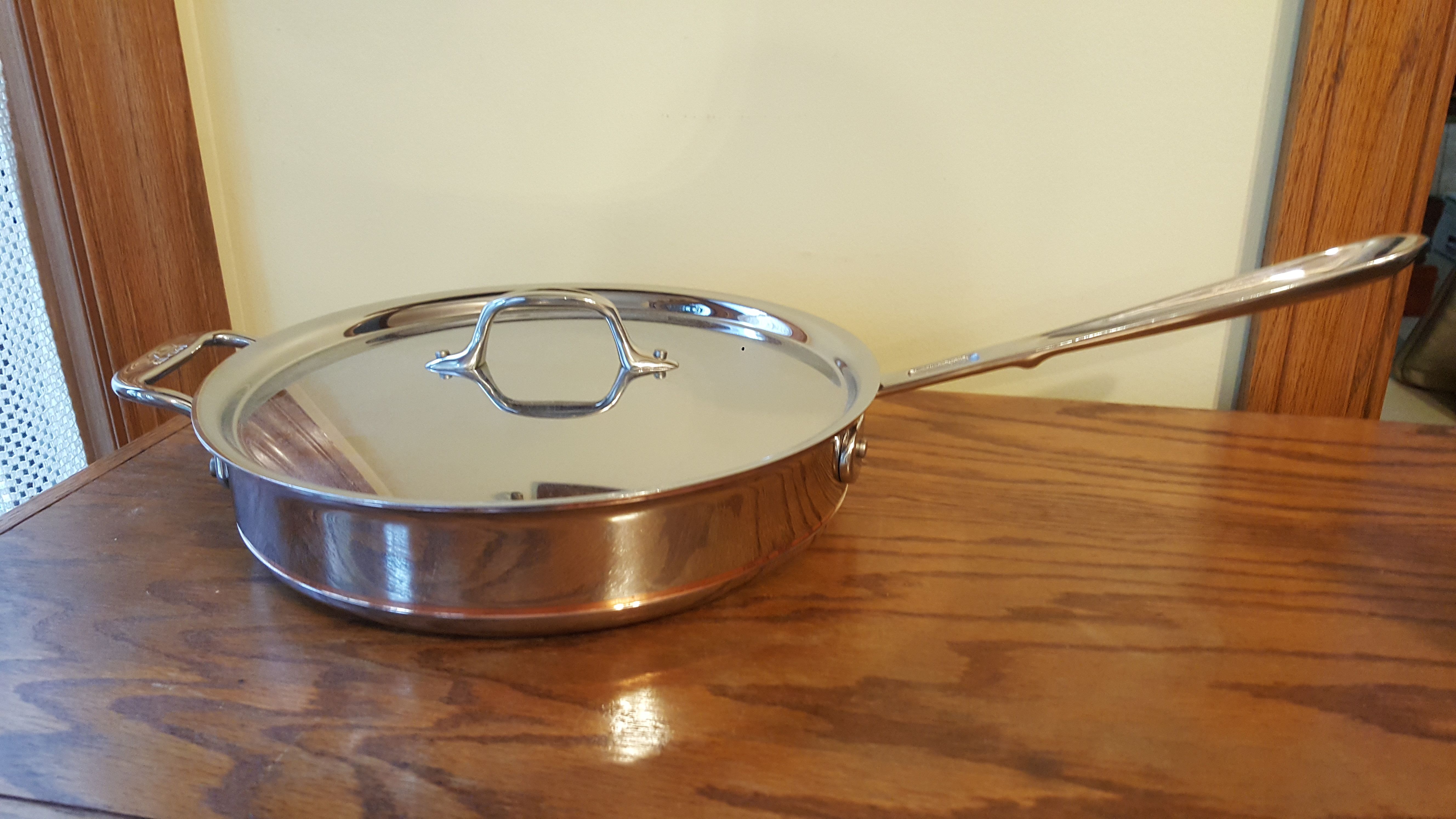 ALL CLAD COPPER CORE Saute Pan with Lid BRAND NEW