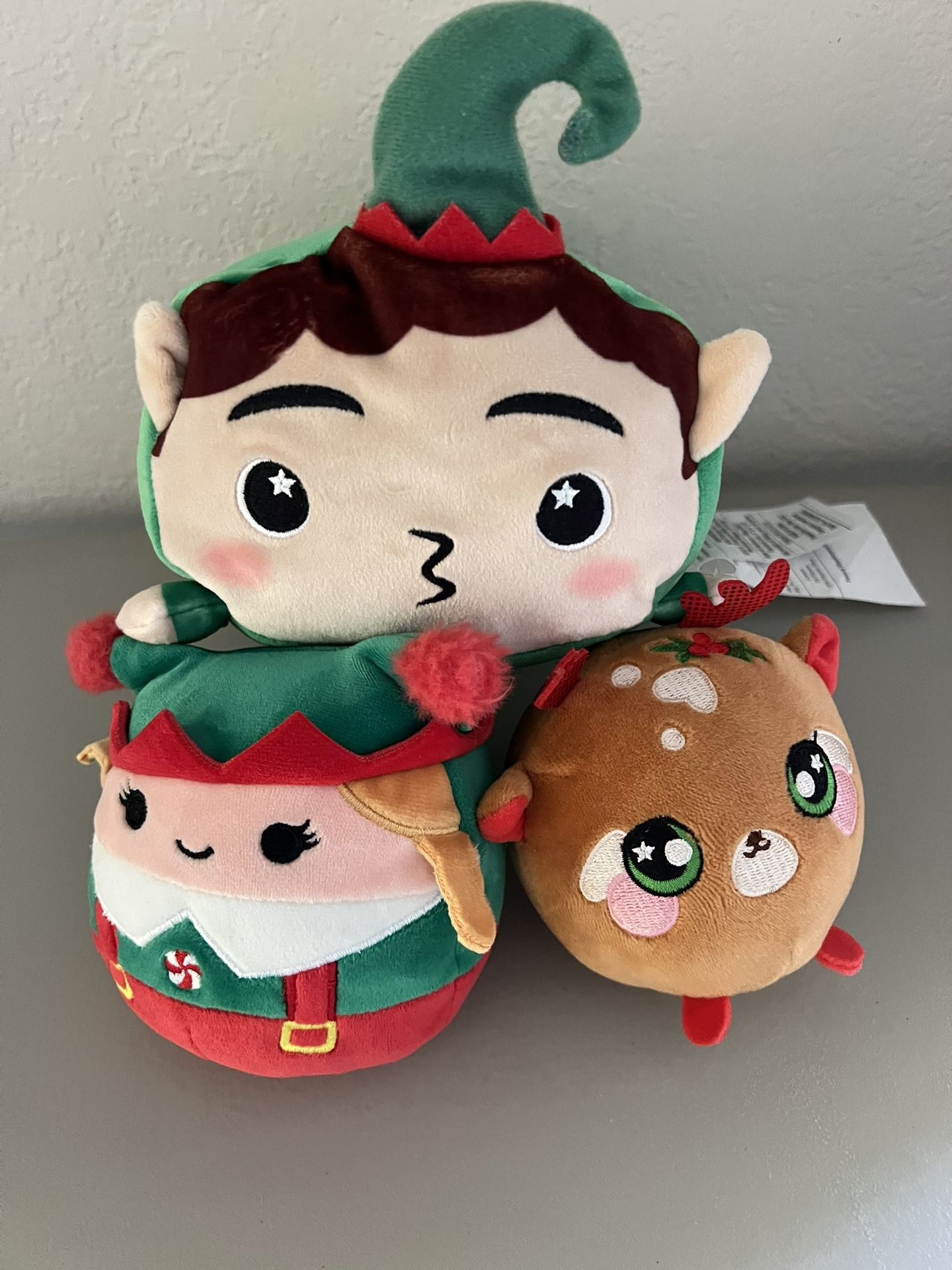 Squishmallow & Moosh Moosh Holiday Plush Toys ( Price Is For ALL three Of Them )