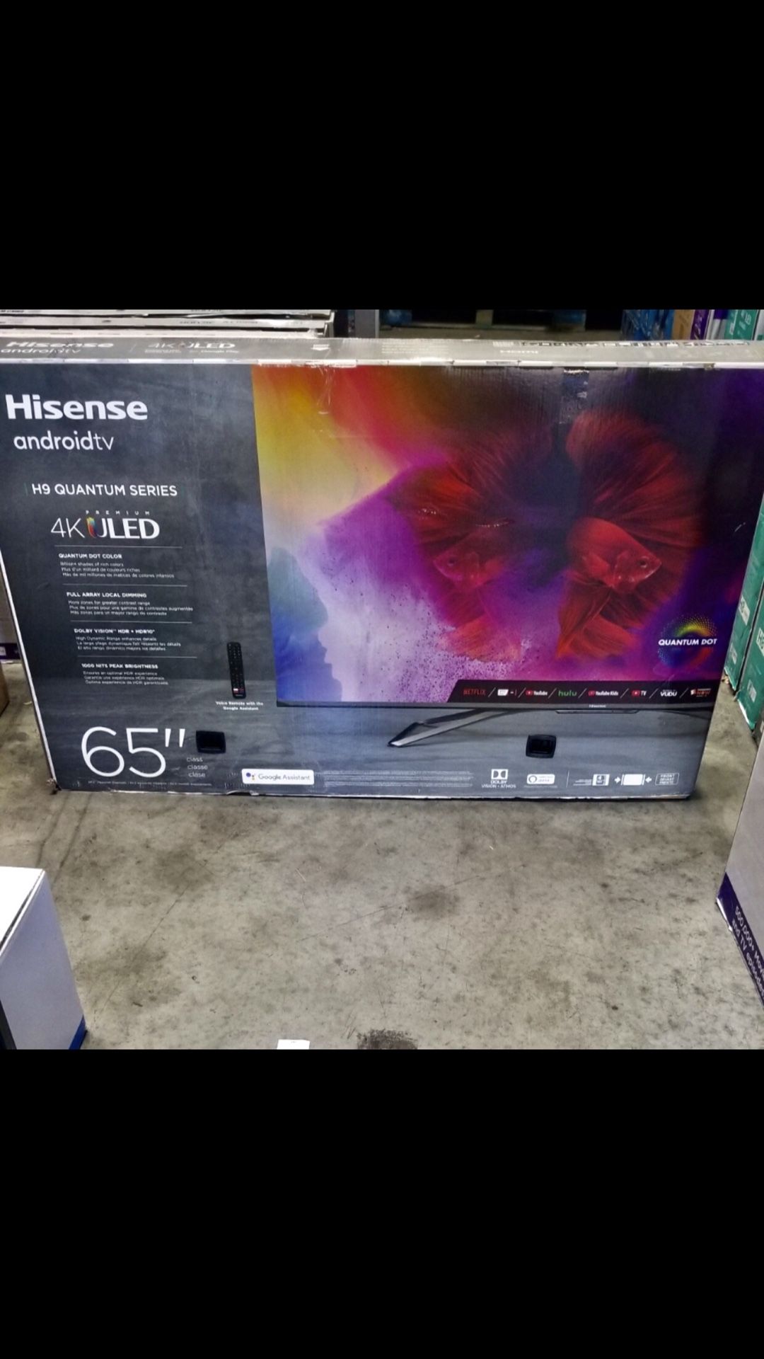 65 INCH HISENSE Class H9 Quantum Series Android 4K ULED