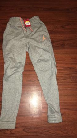 New Mens Small Gray Jordan sweatpants