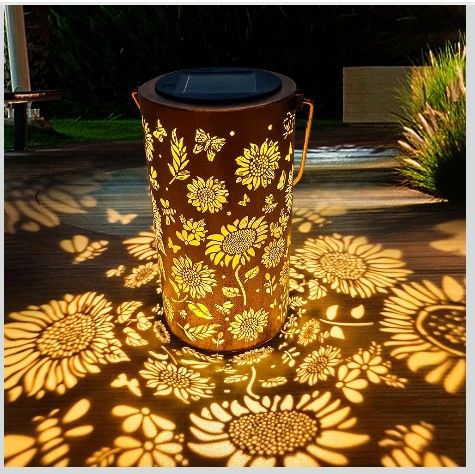 Sunflower Solar Lanterns Outdoor Waterproof, Hanging Solar Lights for Yard, Patio, Porch, Garden Decor, Christmas Gifts for Women Mom Grandma
