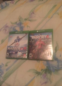 Madden 16, Farcry 4 for Xbox 1