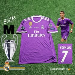 Adidas Real Madrid CF Cristiano Ronaldo #7 2016/2017 UCL Final Jersey 