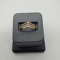 14KT TRI COLOR LADIES RING 