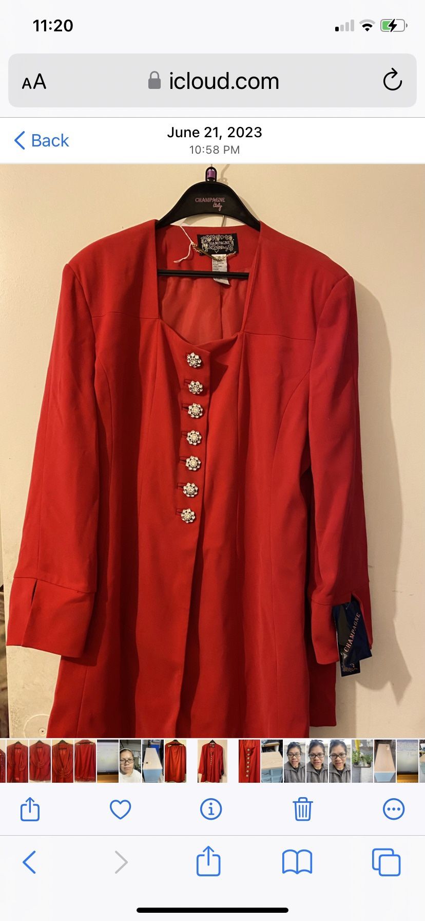 Brand New Champagne Italy Size 14 Women’s Suit