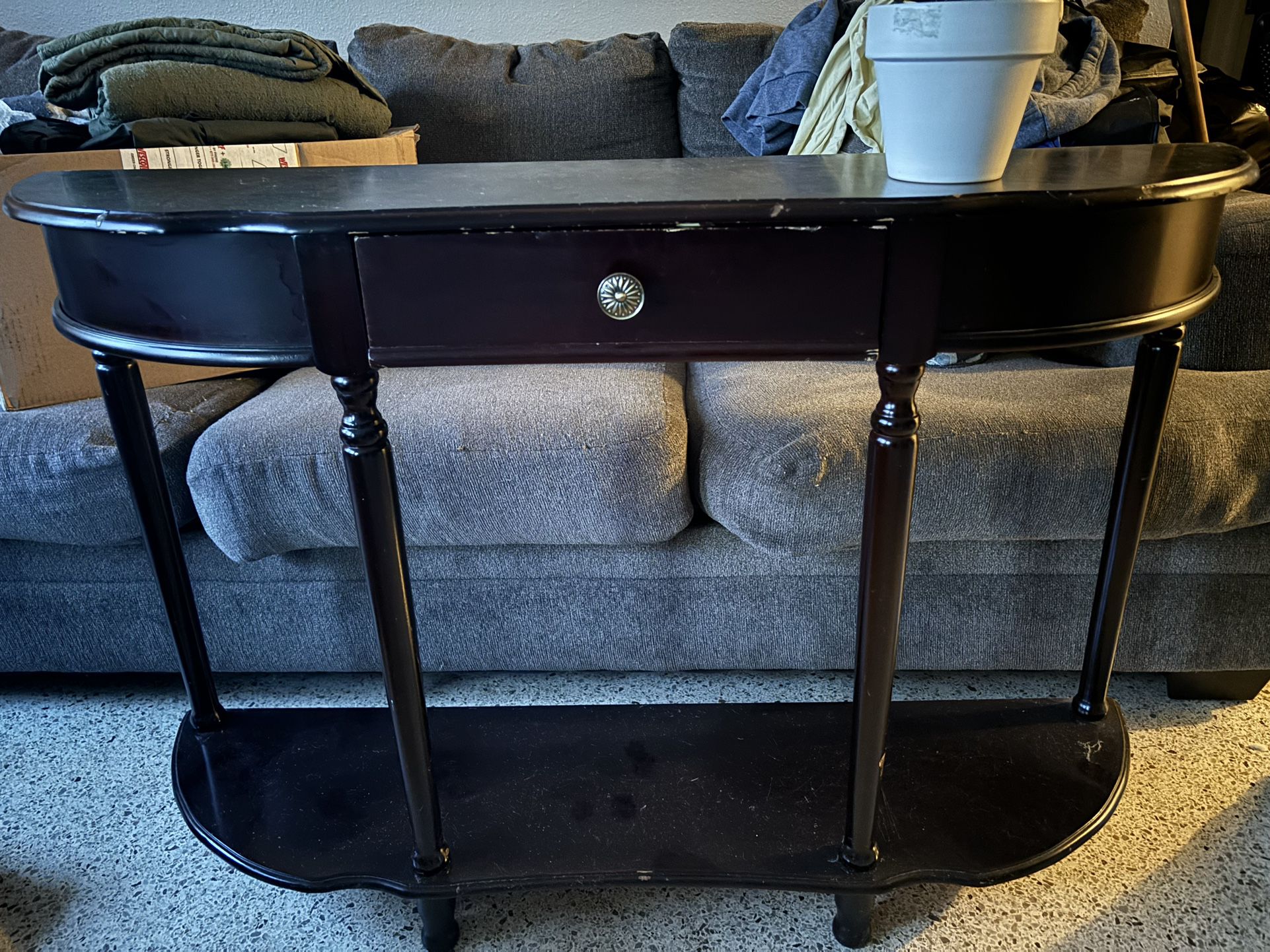 Entry Table With Drawer And Shelf