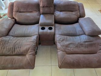MOVING Sale - Living Spaces Power Reclining Sofa Set – Loveseat + 2 Recliners – Must Go This Week