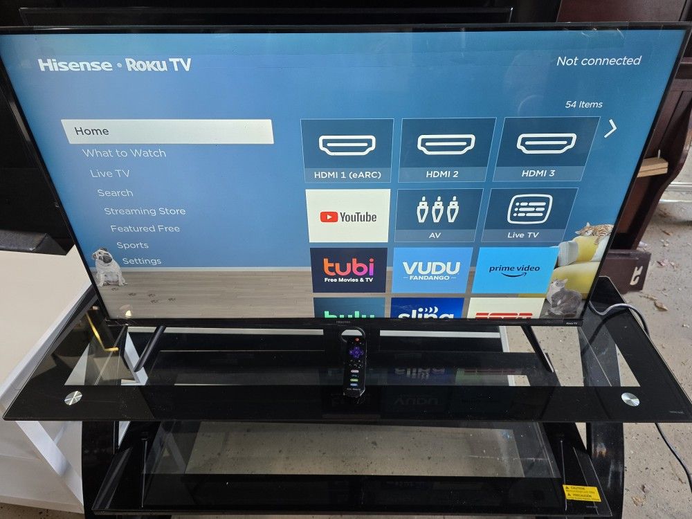4K UHD Hisense Roku 43" TV with HDR (2018)