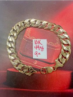 10K Solid Gold Bracelet 49Gr 9 Inches Long