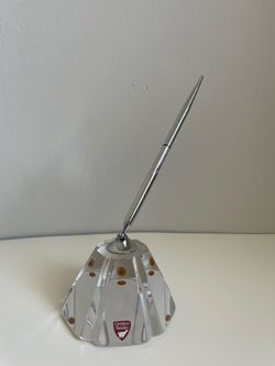Orrefors Sweden Crystal Pen Holder
