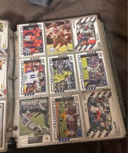 NFL Score Trading Cards Binder Collection