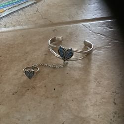 Butterfly Bracelet And Ring 