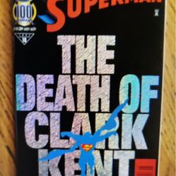 “SUPERMAN” “The Death of Clark Kent”. 1995 #18 DC Comics 100 “FOIL COVER” Centennial Edition. NM/M!!!😎