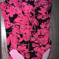Aqua Green Women One Piece Swimsuit Size Large