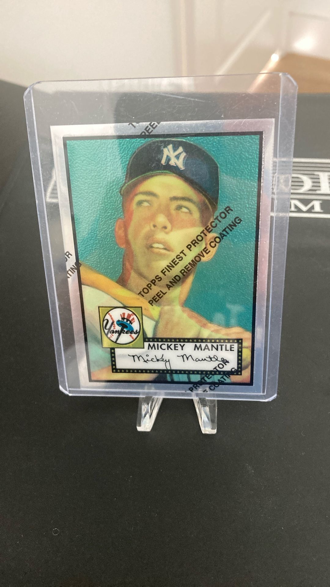Mickey Mantle Baseball Card - Reprint Refractor 