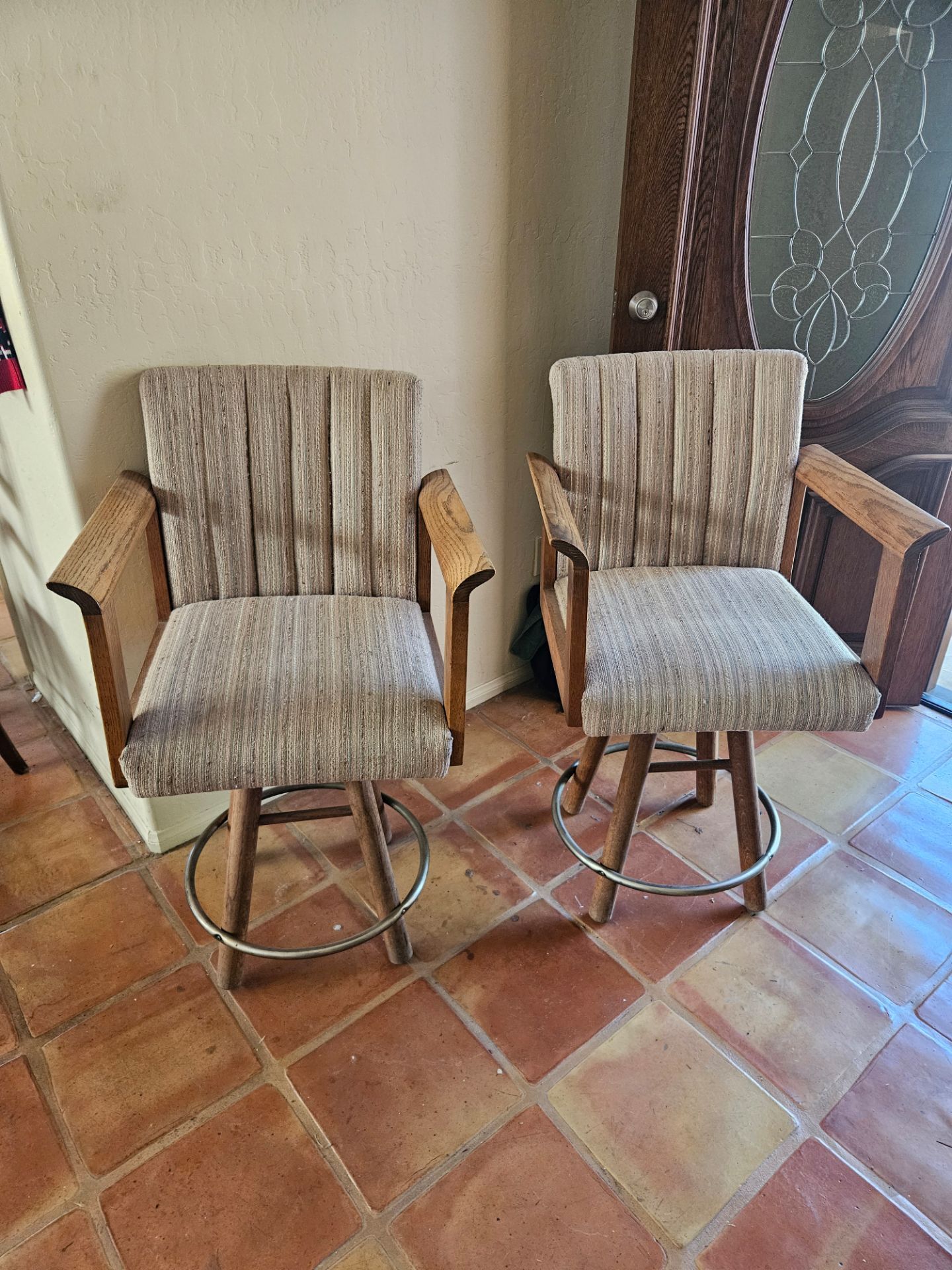 Vintage swivel barstools/ highchairs