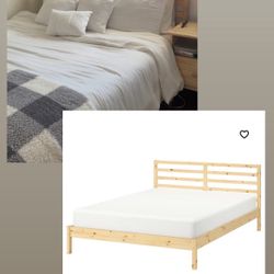 IKEA Queen Size Bed and Memory Foam Mattress