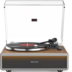 Vinyl Player With Built-in Hi-Fi Speakers 