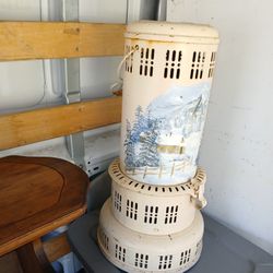 Antique Perfection Oil Heater Hand Painted