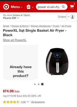 BRAND NEW AIR FRYER 5QT