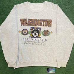 Vintage 1990s UW university of Washington Huskies crewneck