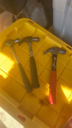 Set of 3 Claw Hammers