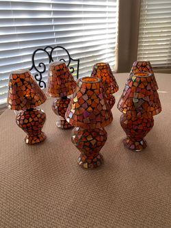 Mosaic Tea Light Mini Lamps