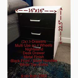 Nightstand 3-drawer (2 Available)