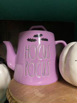 Rae Dunn Purple hocus-pocus tea pot